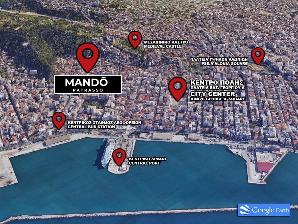 Mando Patrasso - Classical Apartment In The Center Of Patras With Free Parking Buitenkant foto